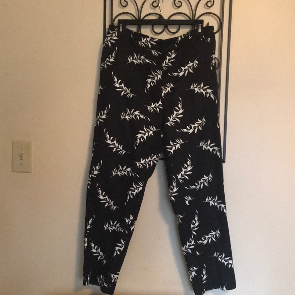 Black/ White Pixie Style Pants